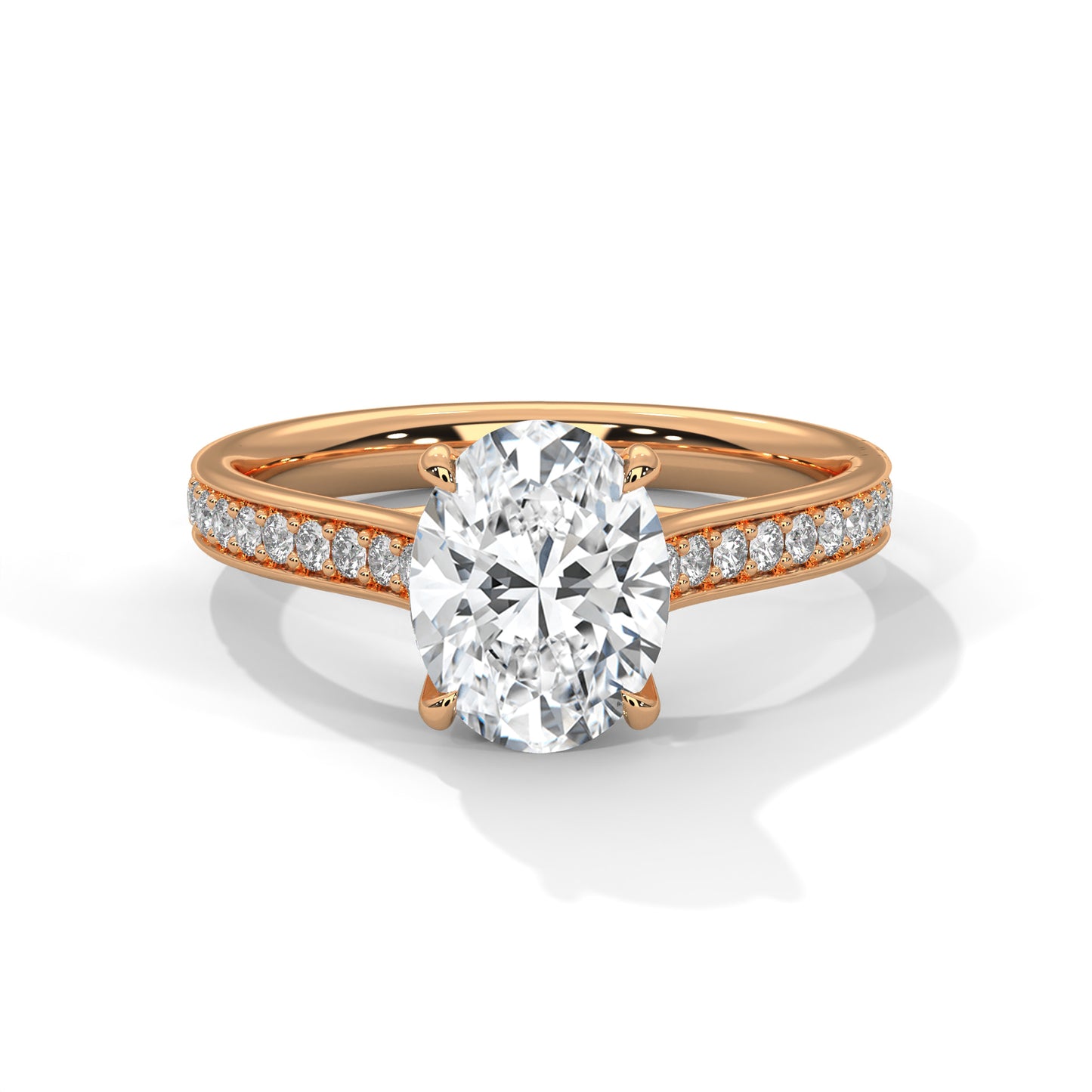 Bague diamant ovale 2 carats – Collection Forja Empierrée