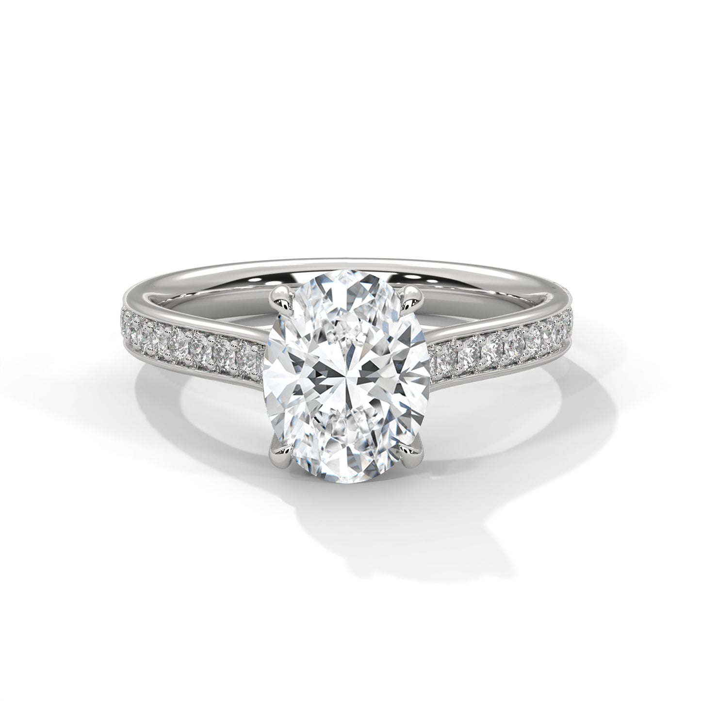 Bague diamant ovale 2 carats – Collection Forja Empierrée