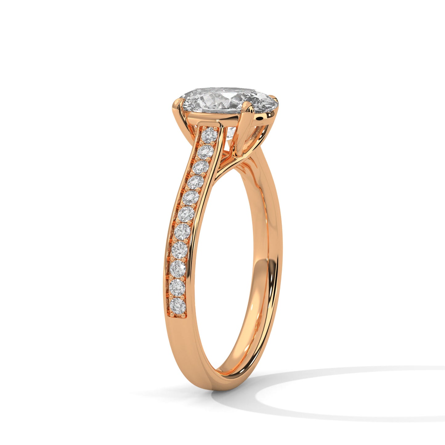 Bague diamant ovale 2 carats – Collection Forja Empierrée