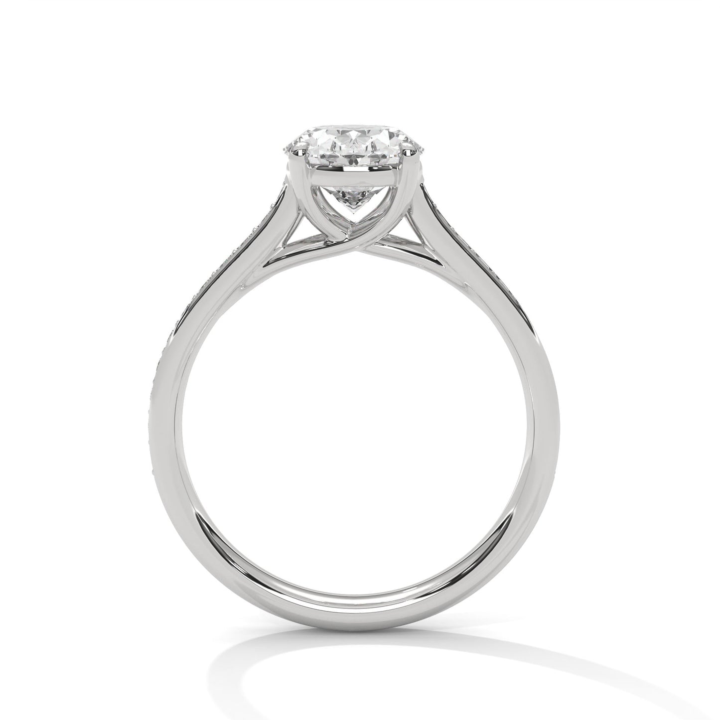 Bague diamant ovale 2 carats – Collection Forja Empierrée