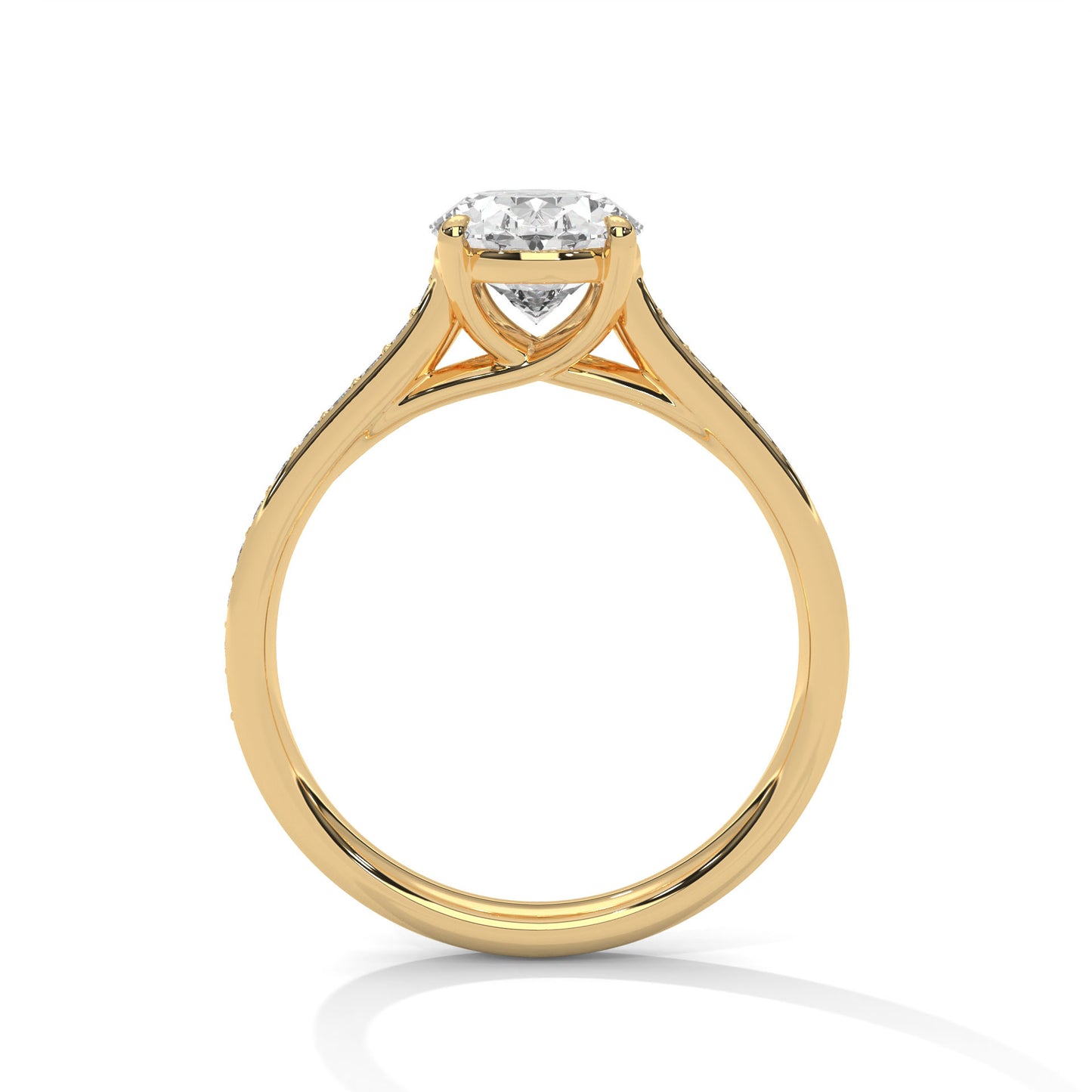 Bague diamant ovale 2 carats – Collection Forja Empierrée