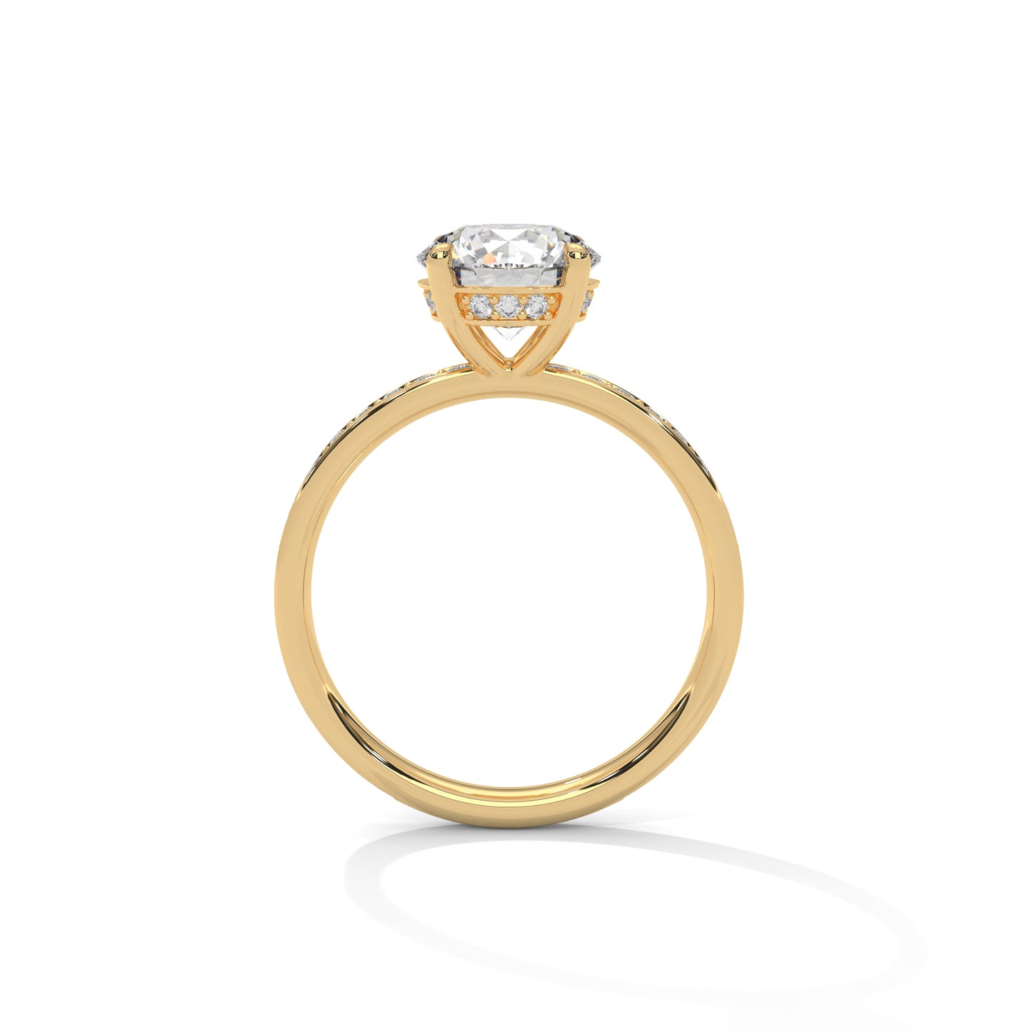 Bague diamant rond 2 carats – Collection Forja Empierrée