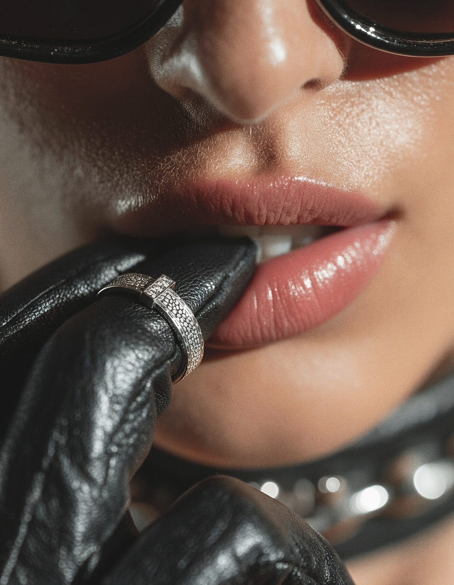 Bague Traven Empierré – Modèle Marro Serti (Effet Cuir & Diamants)