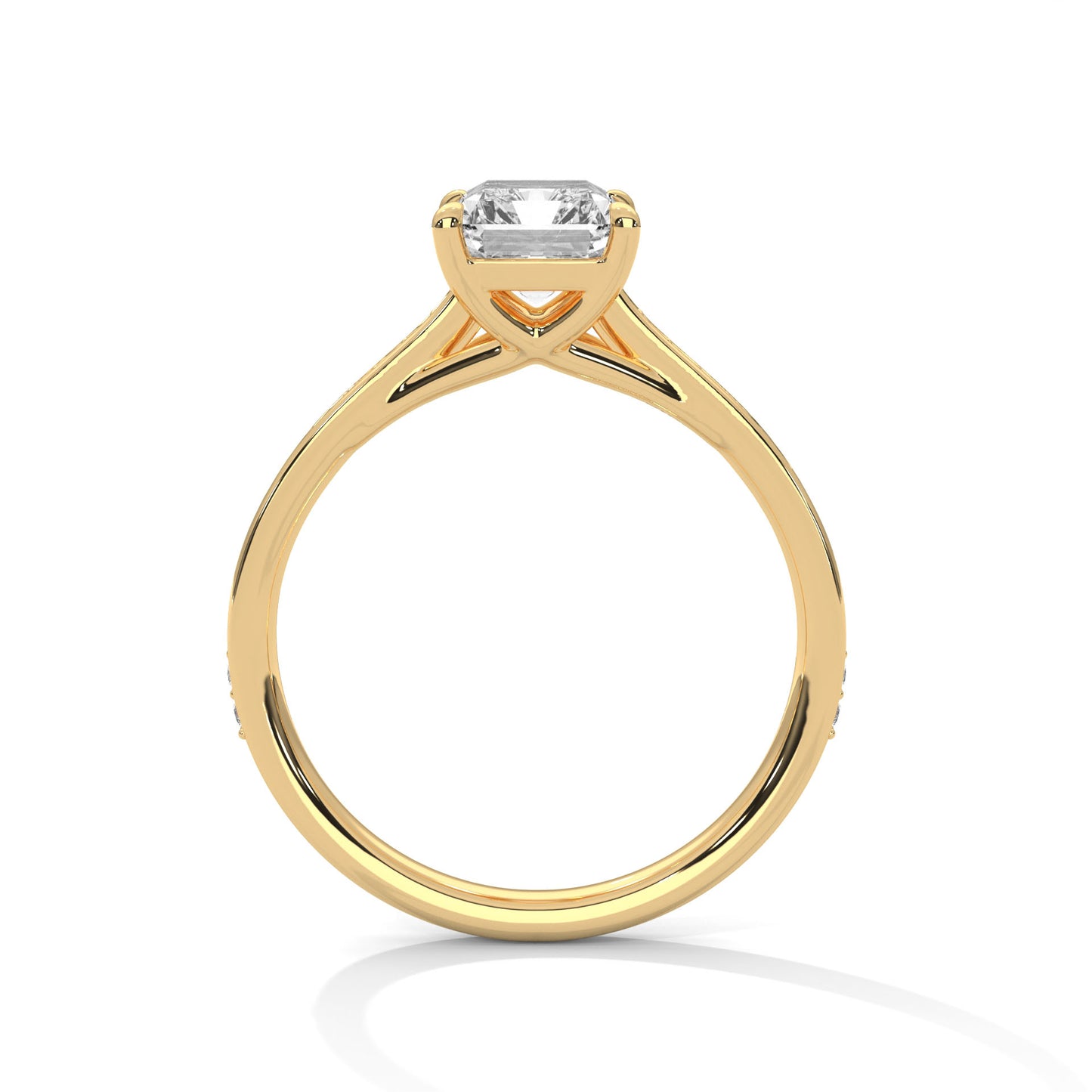 Bague diamant émeraude 2 carats – Collection Forja Empierrée