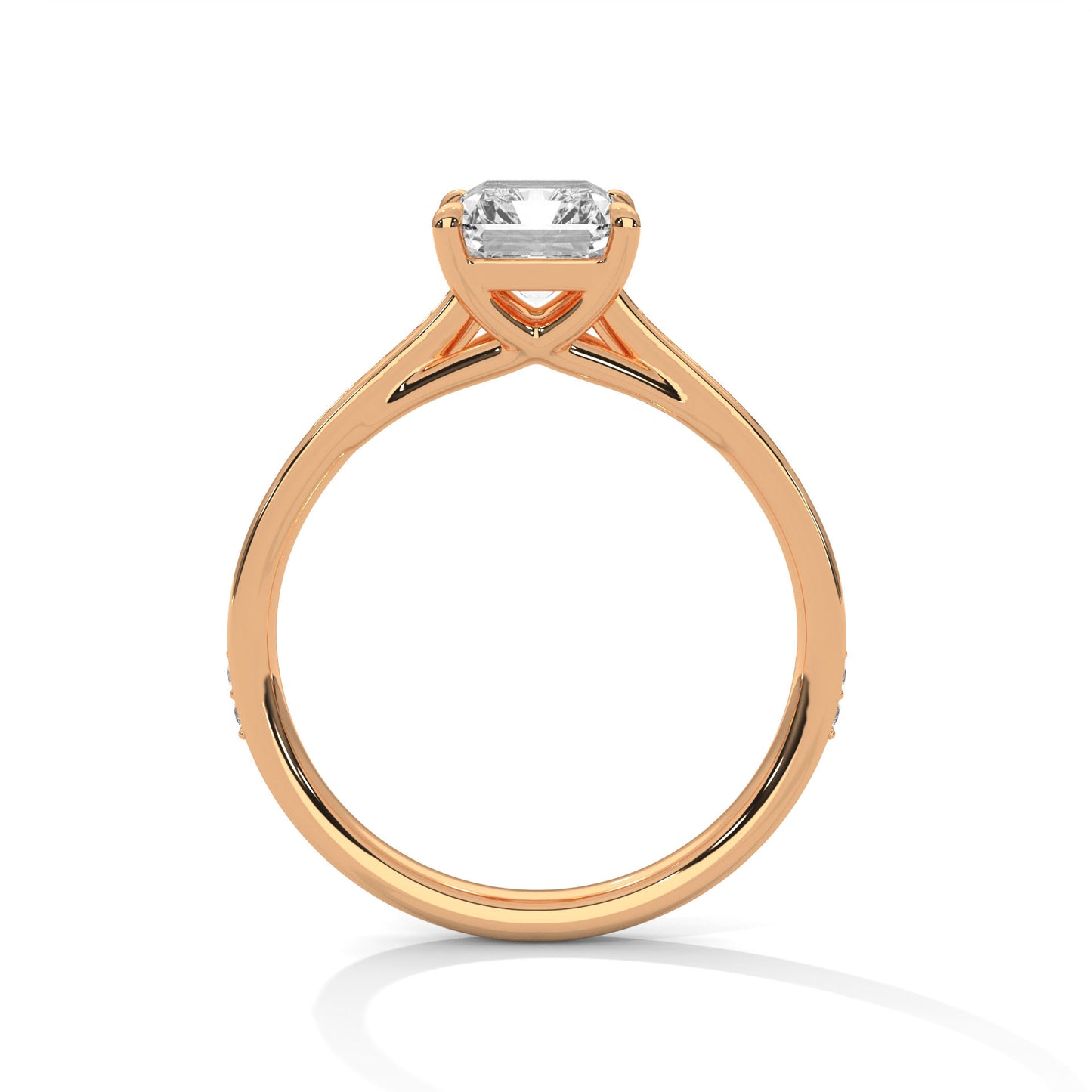 Bague diamant émeraude 2 carats – Collection Forja Empierrée