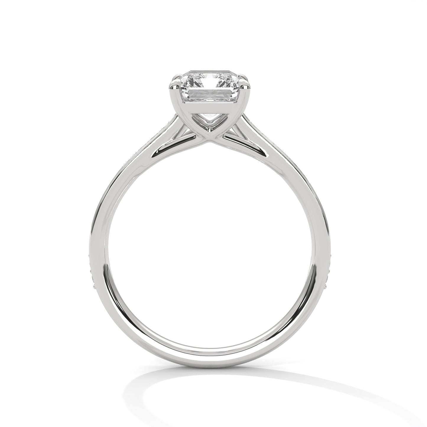 Bague diamant émeraude 2 carats – Collection Forja Empierrée