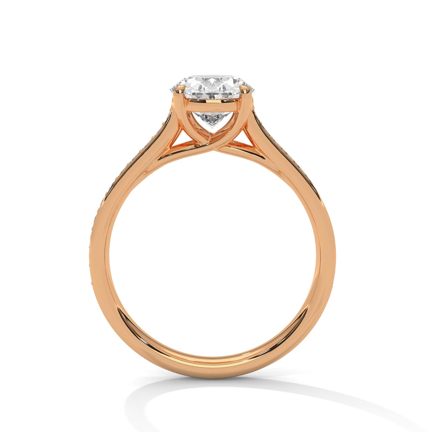 Bague diamant ovale 2 carats – Collection Forja Empierrée