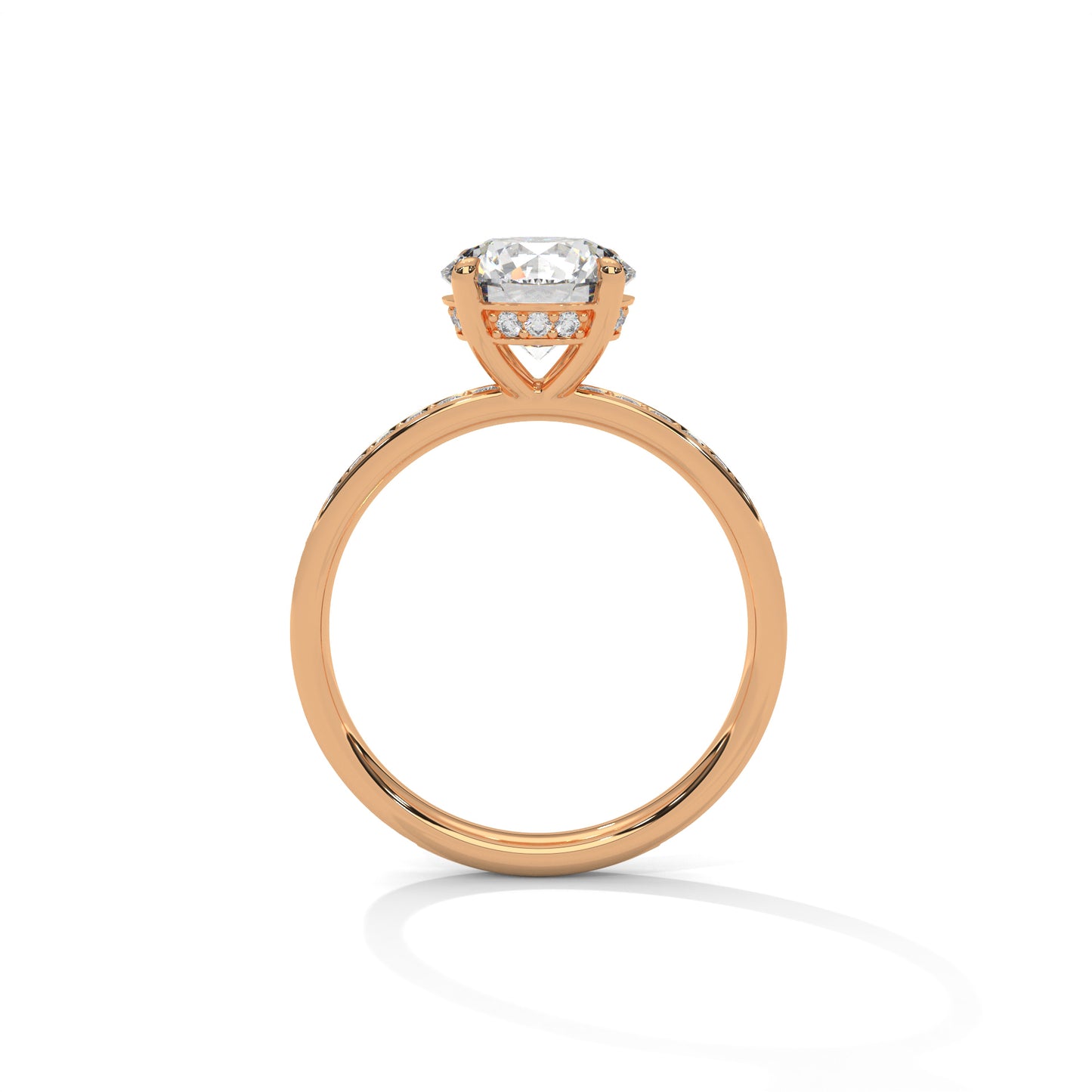 Bague diamant rond 2 carats – Collection Forja Empierrée