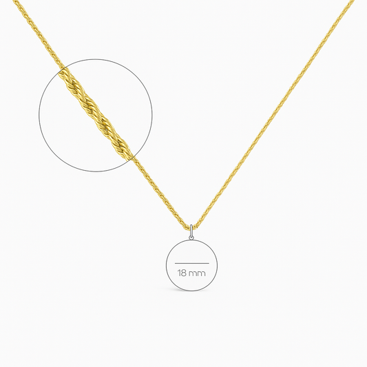 Collier-chaîne CERIL Torsadée – Collection CERIL