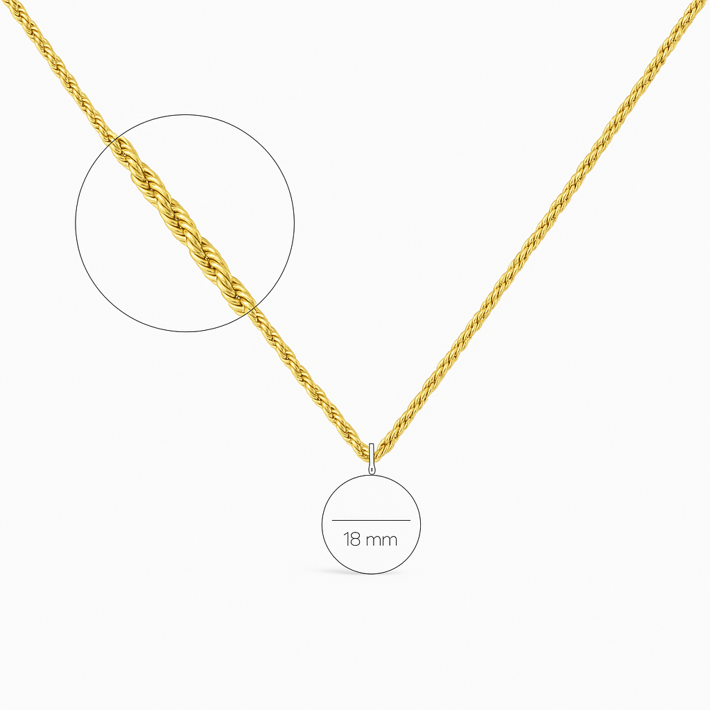Collier-chaîne CERIL Torsadée – Collection CERIL